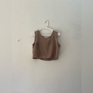 Satin Cropped Tank